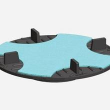 Passtuk kruisvorm 110x110x2 mm van zelfklevend bitumen