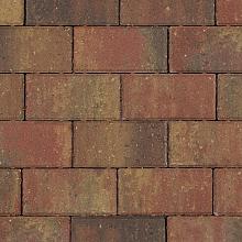 Betonstraatsteen 6 cm oud bont komo