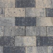 Betonstraatsteen 8 cm grijs/zwart komo