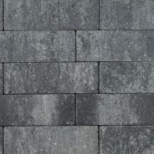 Longstone opritsteen 7 cm grijs/zwart