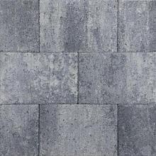 Straksteen 20x30x5 cm grijs/zwart