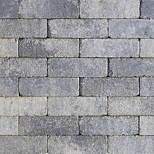 Stonique trommel dikformaat 6 cm grijs/zwart