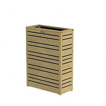 Bloembak Flux 90 Excellent, 70 x 30 x 90 cm, groen geïmpregneerd.