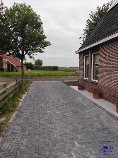 Stonique trommel dikformaat 8 cm antraciet