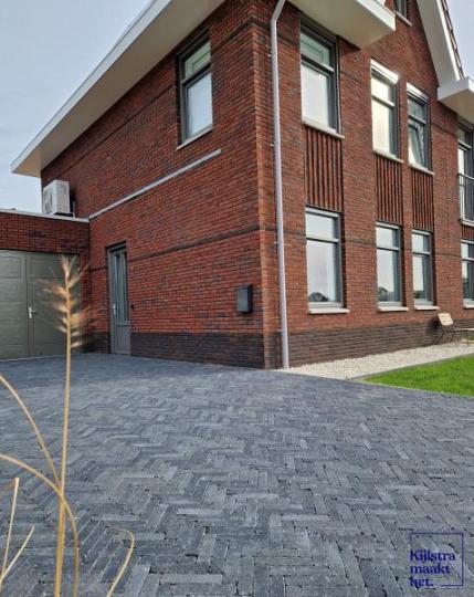 Stonique trommel waalformaat 7 cm antraciet