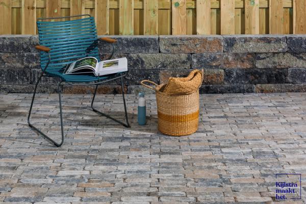 Stonique trommel waalformaat 7 cm musselkalk